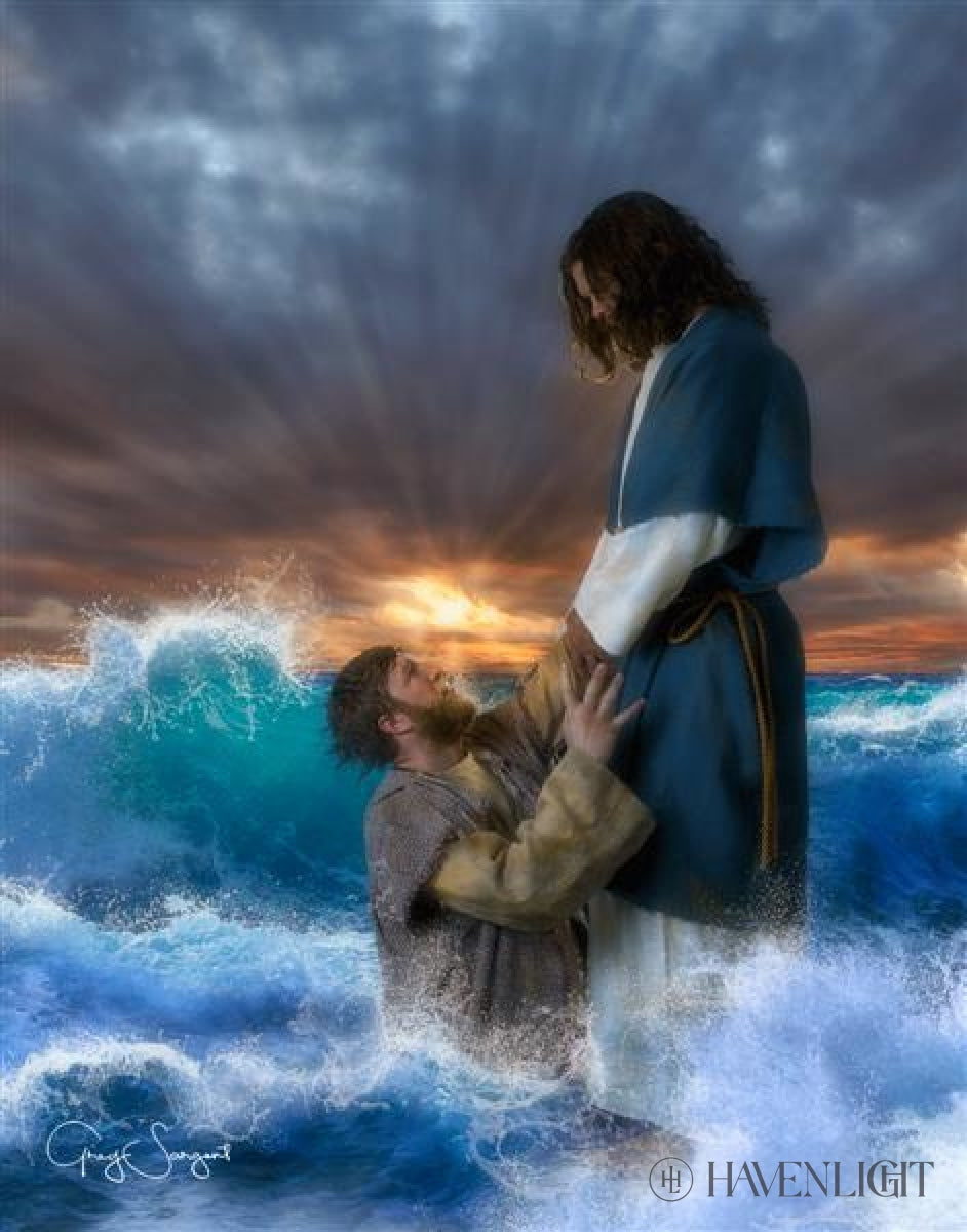 Jesus Christ Walks On Water Paintings | LDS Art & Pictures of Jesus ...