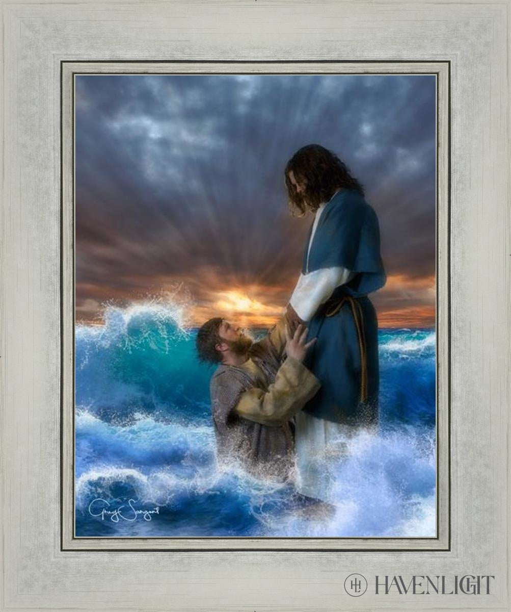 Man Of Faith Open Edition Print / 11 X 14 Silver 15 1/4 18 Art