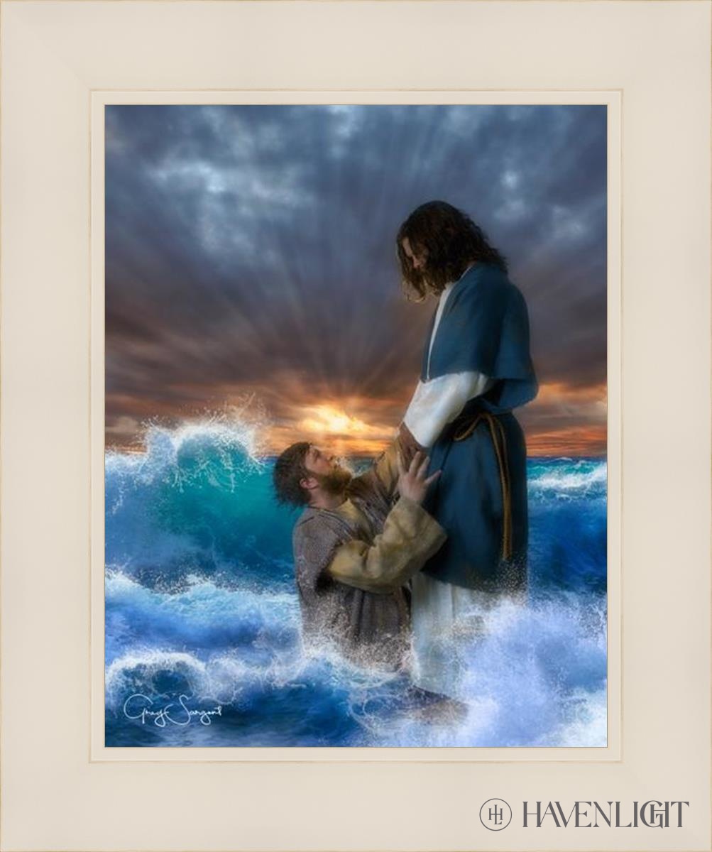 Man Of Faith Open Edition Print / 11 X 14 White 15 1/4 18 Art