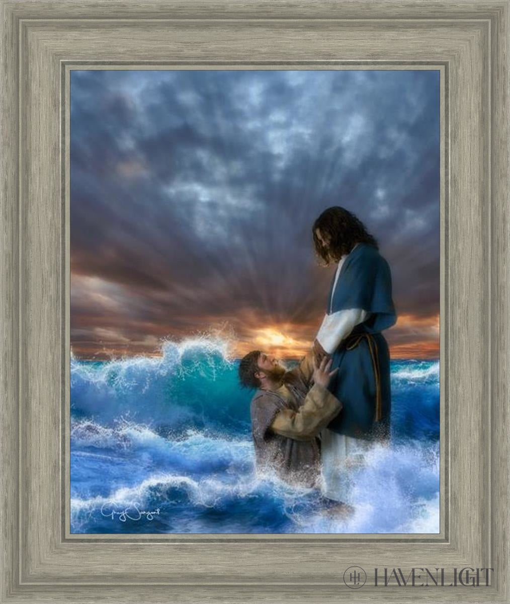 Man Of Faith Open Edition Print / 16 X 20 Gray 21 3/4 25 Art