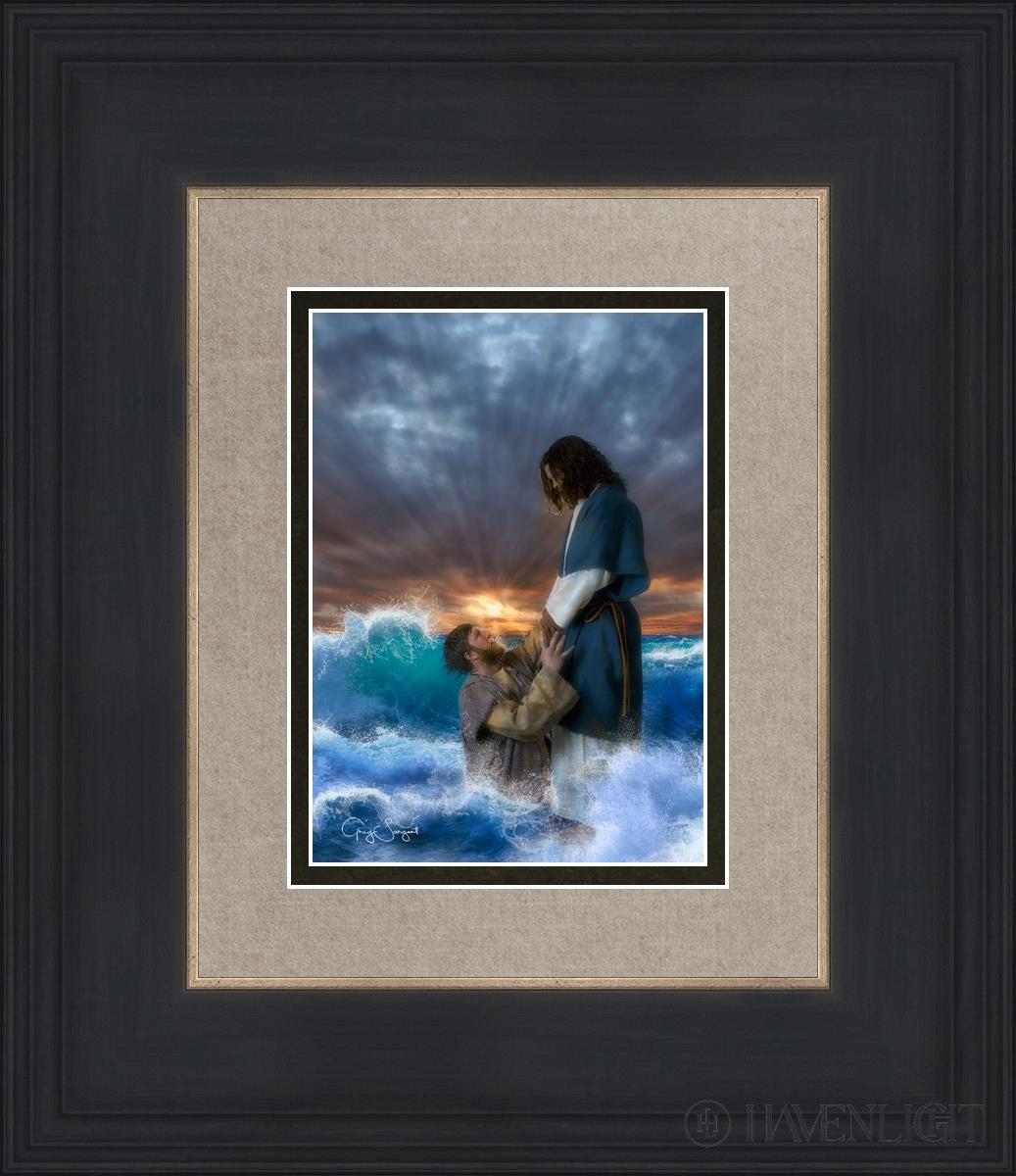 Man Of Faith Open Edition Print / 5 X 7 Black 12 3/4 14 Art