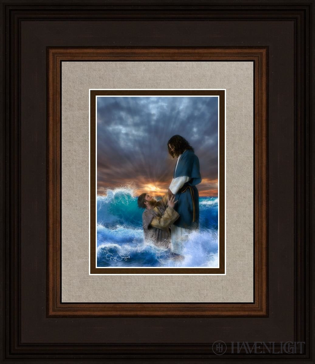 Man Of Faith Open Edition Print / 5 X 7 Brown 12 3/4 14 Art