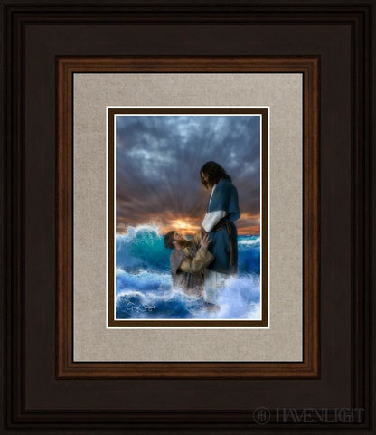 Man Of Faith Open Edition Print / 5 X 7 Brown 12 3/4 14 Art