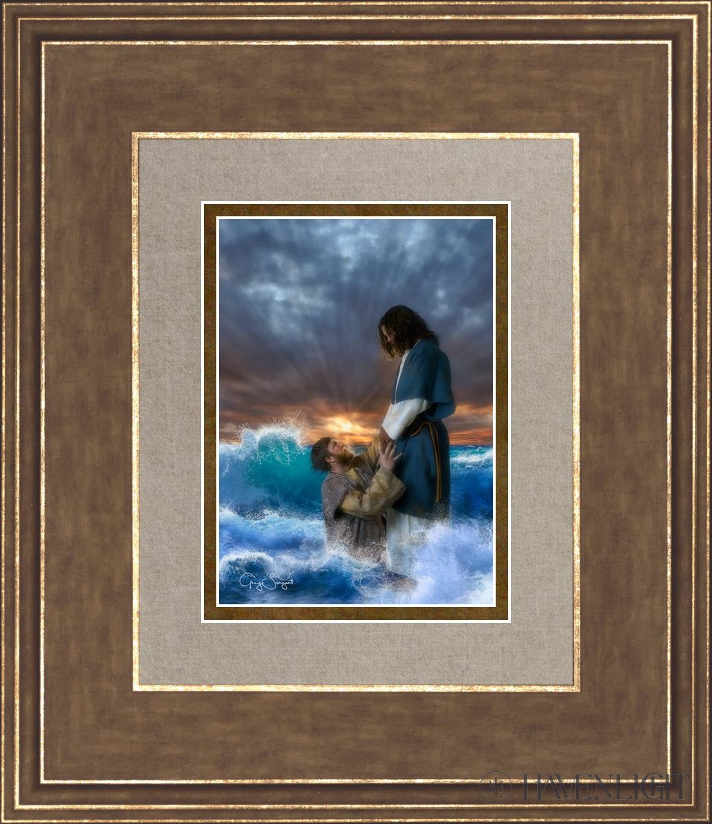 Man Of Faith Open Edition Print / 5 X 7 Gold 12 3/4 14 Art