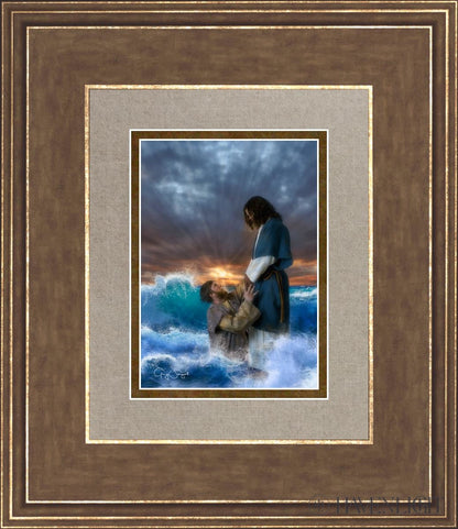 Man Of Faith Open Edition Print / 5 X 7 Gold 12 3/4 14 Art
