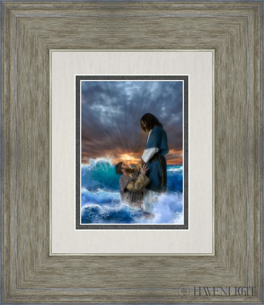 Man Of Faith Open Edition Print / 5 X 7 Gray 12 3/4 14 Art