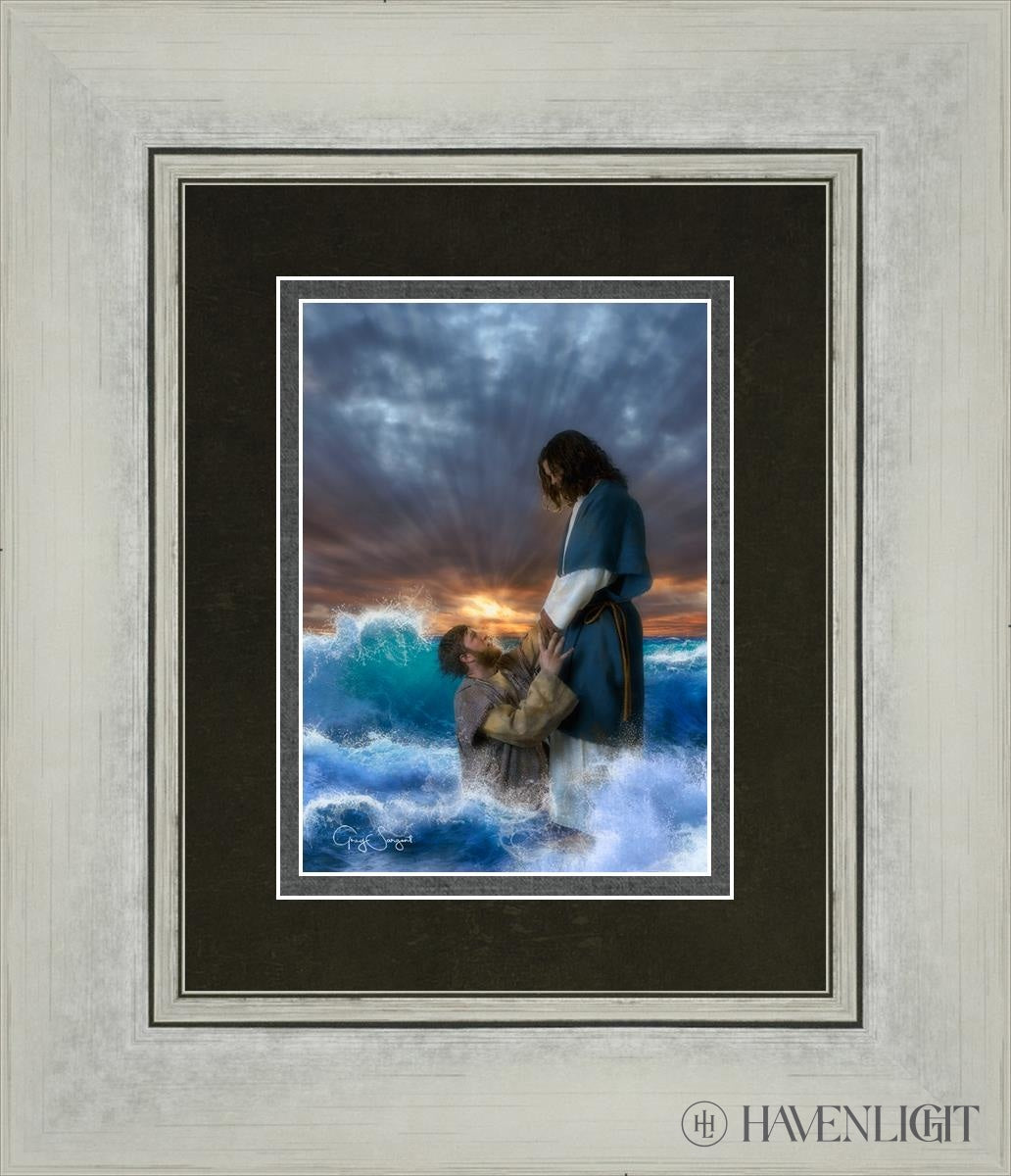 Man Of Faith Open Edition Print / 5 X 7 Silver 12 1/4 14 Art