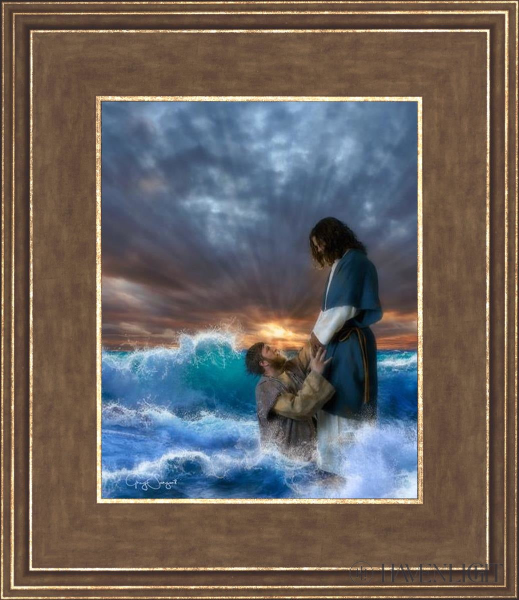 Man Of Faith Open Edition Print / 8 X 10 Gold 12 3/4 14 Art