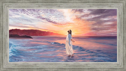 Master Of The Ocean Open Edition Canvas / 30 X 15 Silver 34 3/4 19 Art