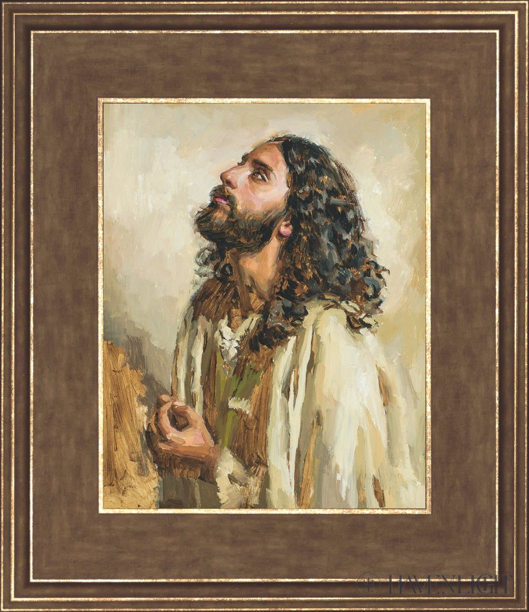 May My Soul Commune With Thee Open Edition Print / 8 X 10 Gold 12 3/4 14 Art