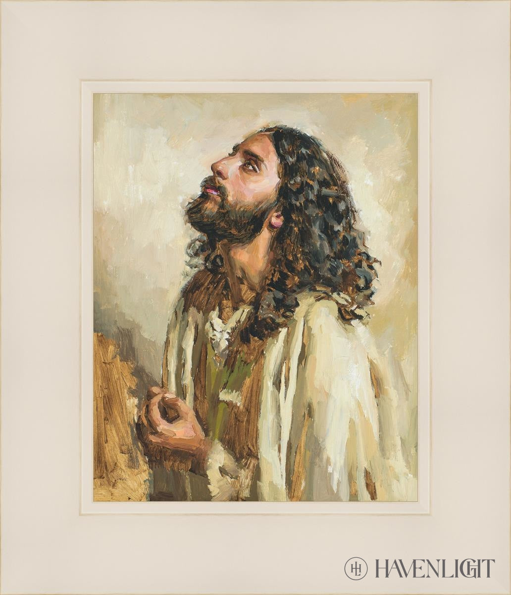 May My Soul Commune With Thee Open Edition Print / 8 X 10 White 12 1/4 14 Art