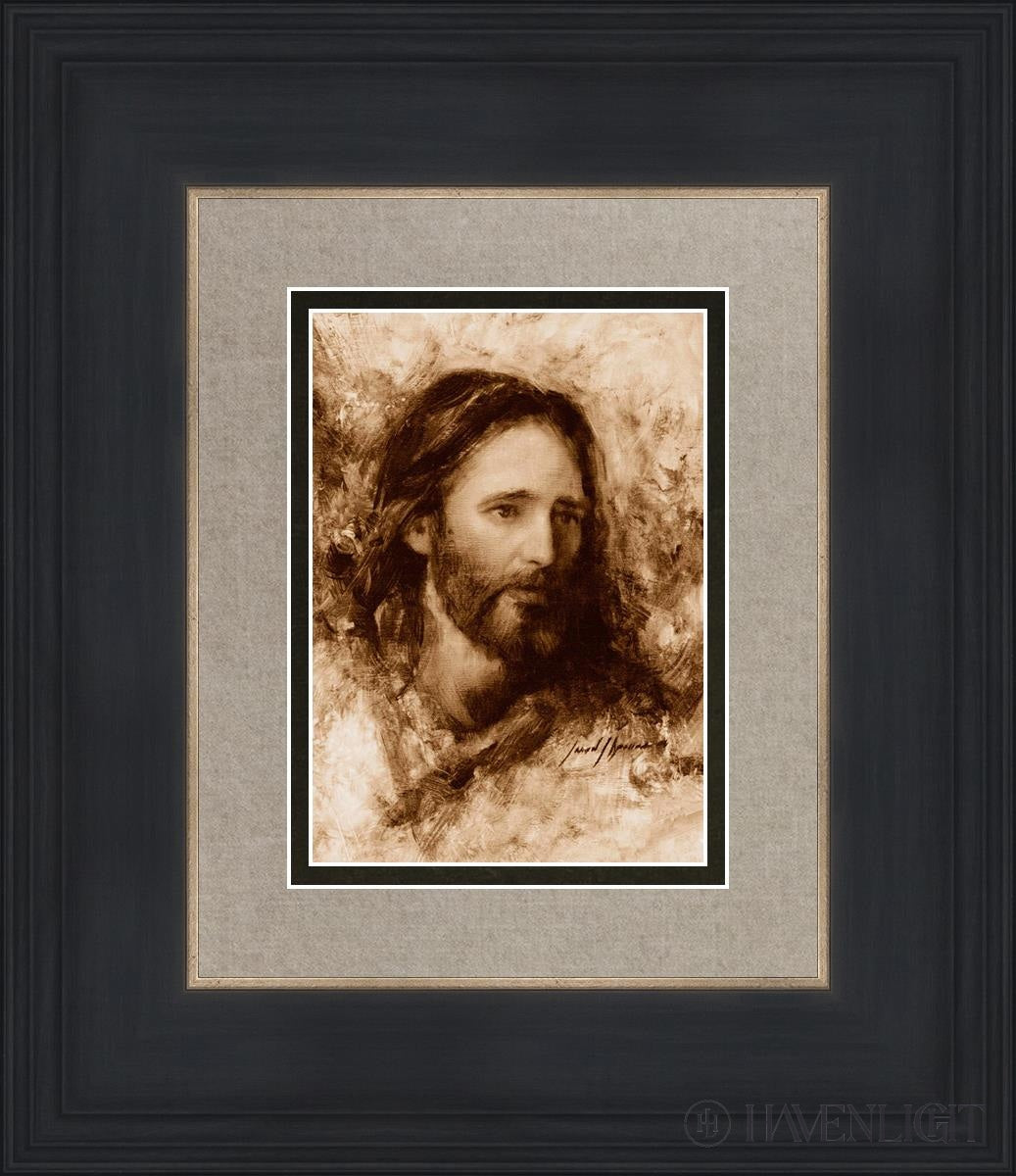 Merciful Savior Open Edition Print / 5 X 7 Black 12 3/4 14 Art