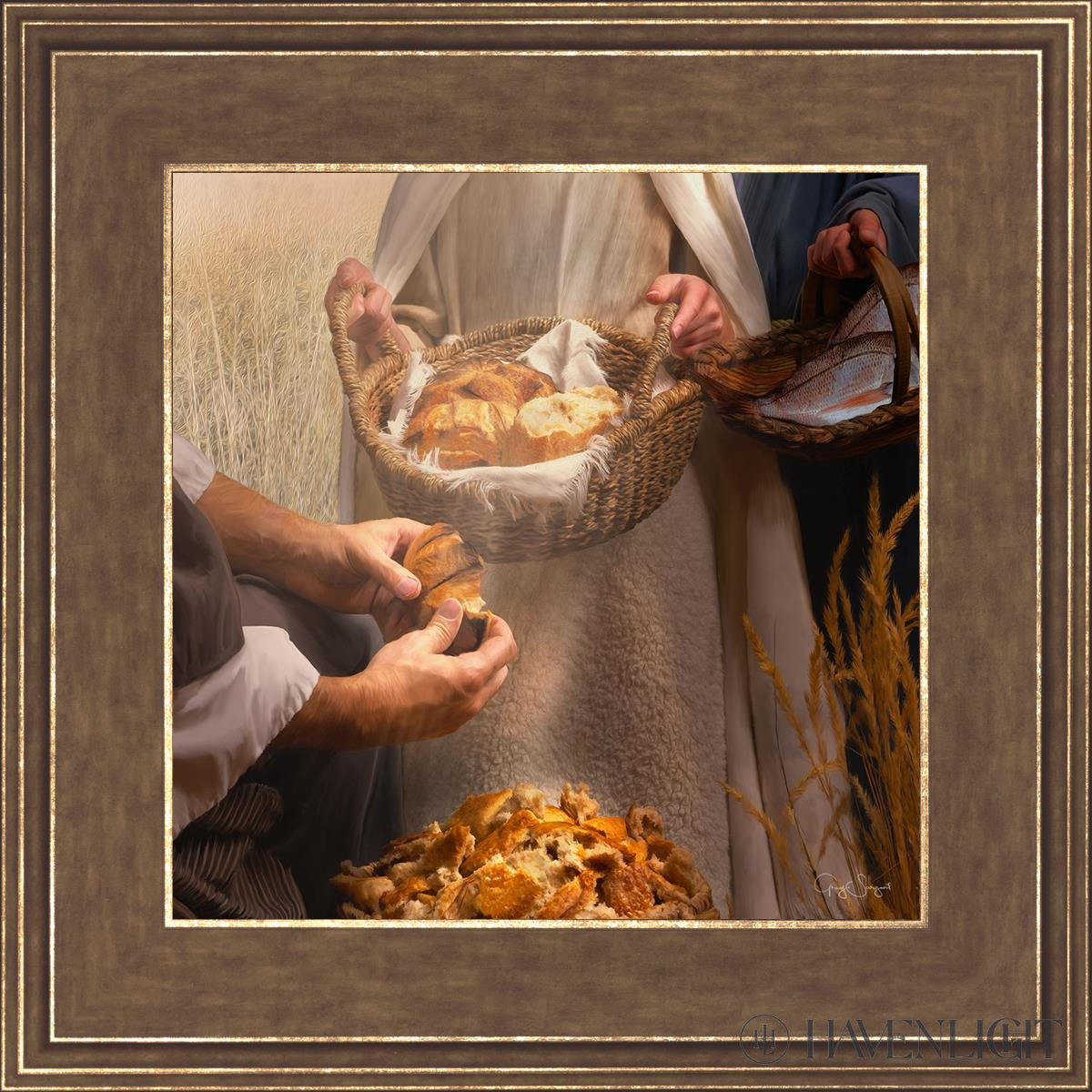 Miracle By The Sea Open Edition Canvas / 11 X Gold 15 3/4 Art