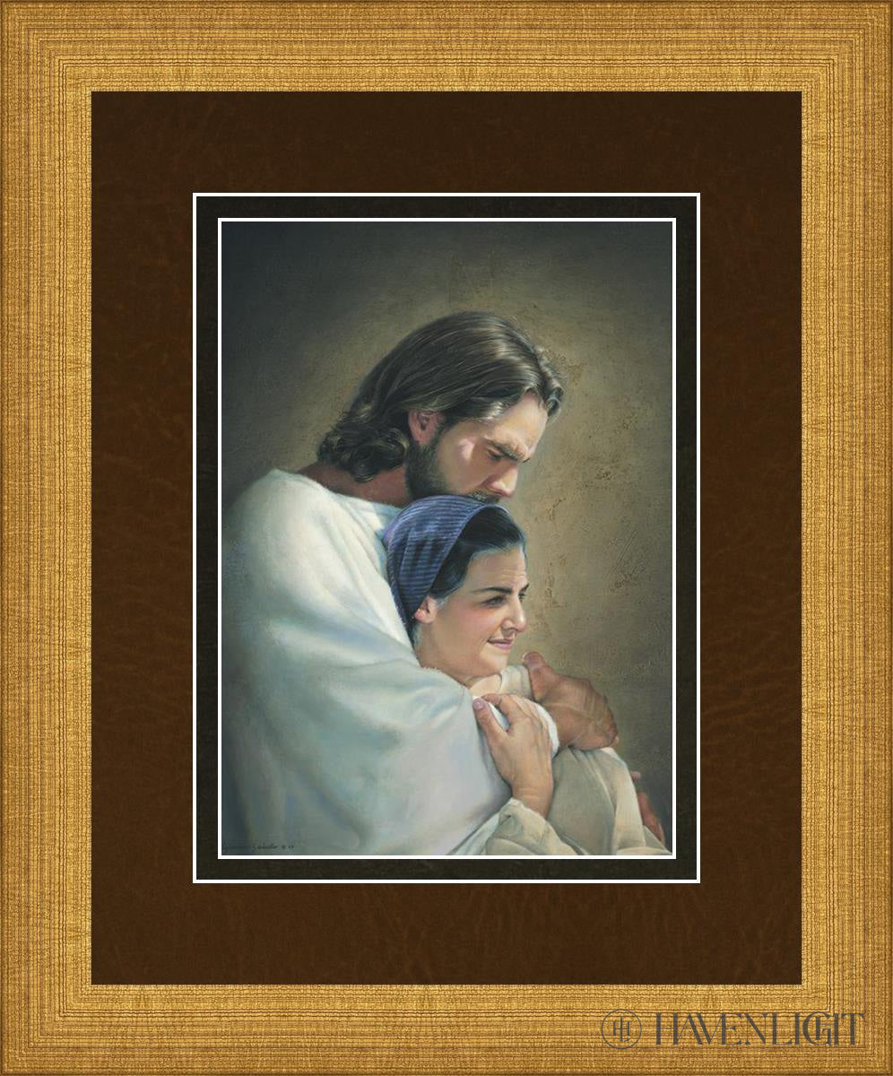 Mother Open Edition Print / 5 X 7 Matte Gold 9 3/4 11 Art