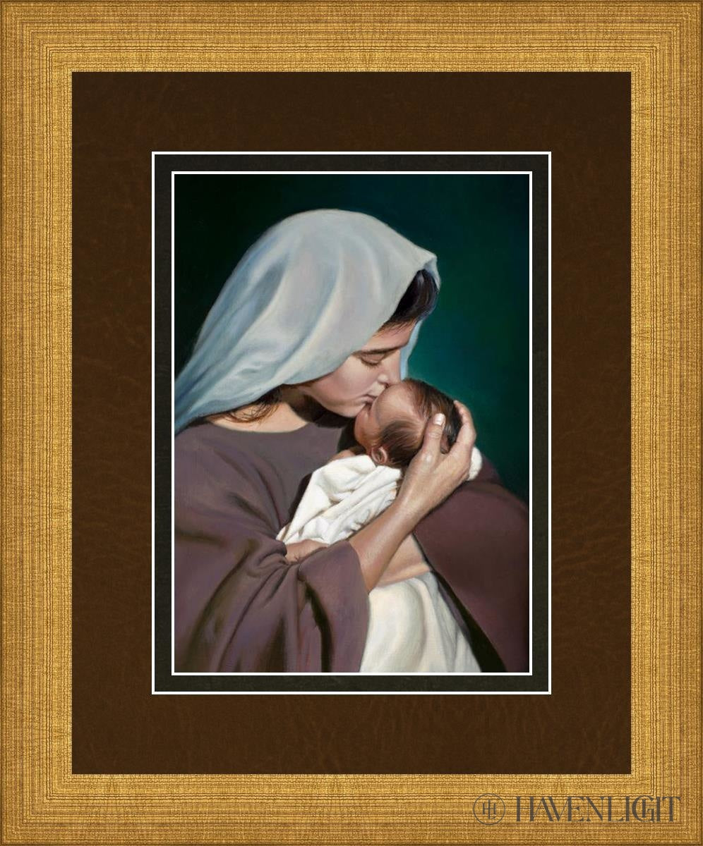 Mothers Love Open Edition Print / 5 X 7 Matte Gold 9 3/4 11 Art