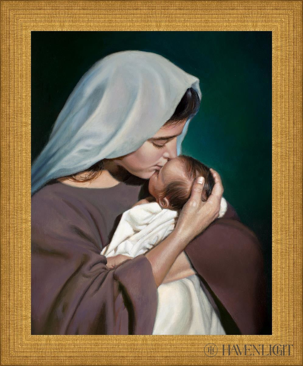 Mothers Love Open Edition Print / 8 X 10 Matte Gold 9 3/4 11 Art