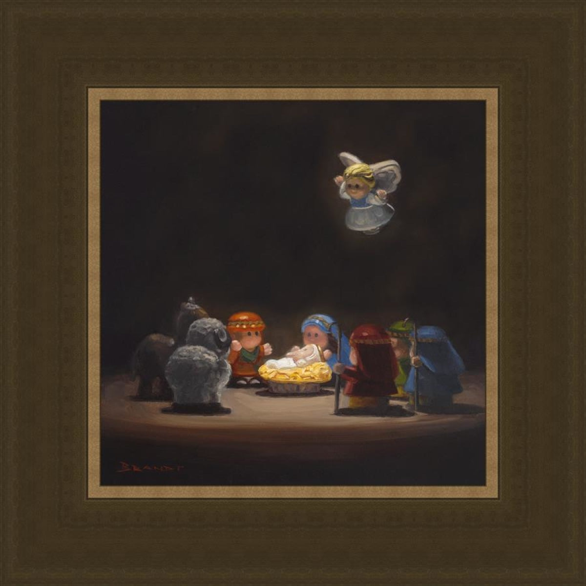 Nativity Open Edition Print / 14 X Frame G 21 Art
