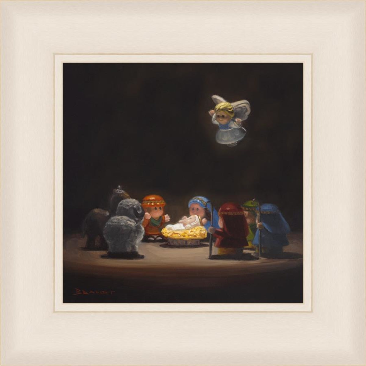 Nativity Open Edition Print / 14 X Frame W 21 Art