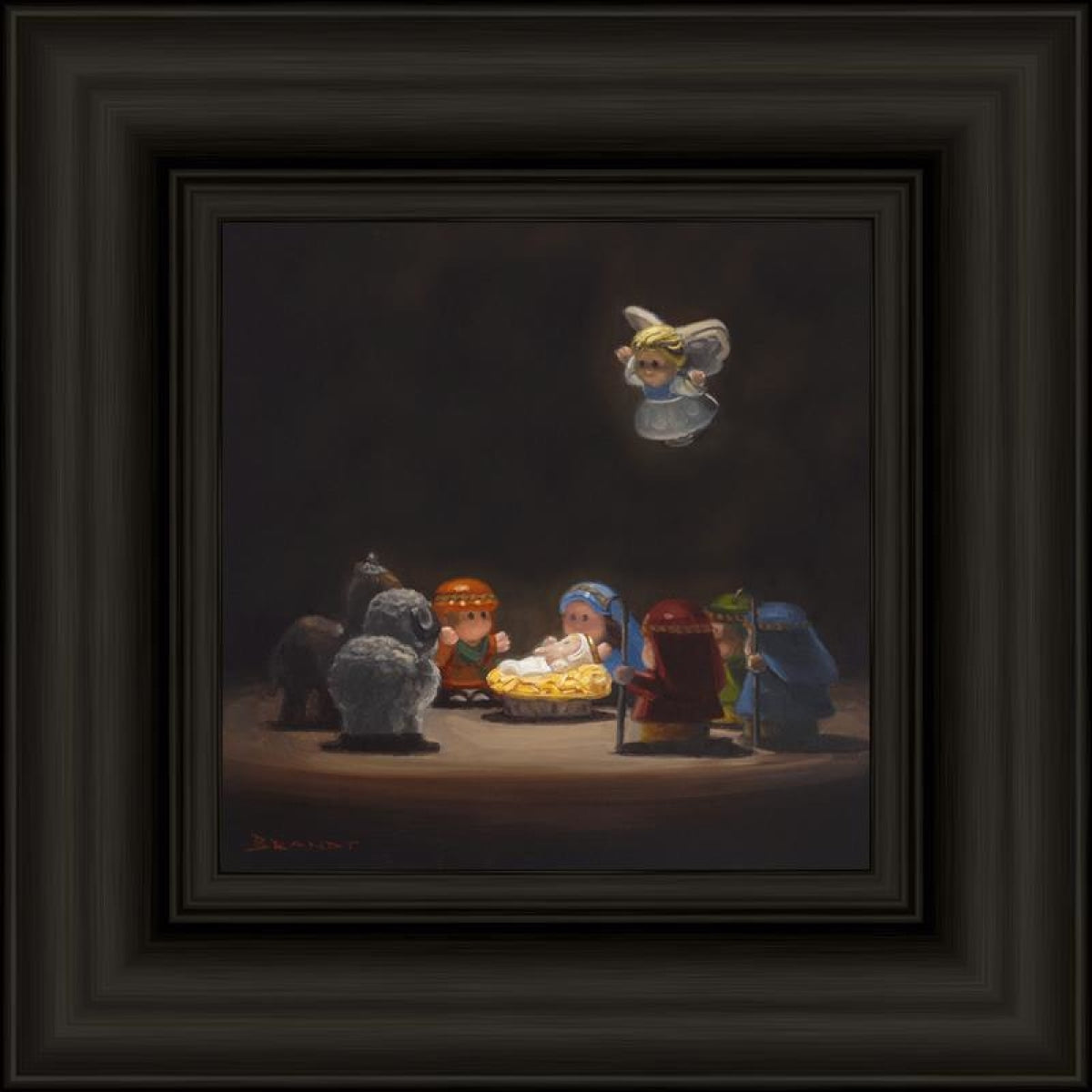 Nativity Open Edition Print / 9 X Frame B 12 3/4 Art