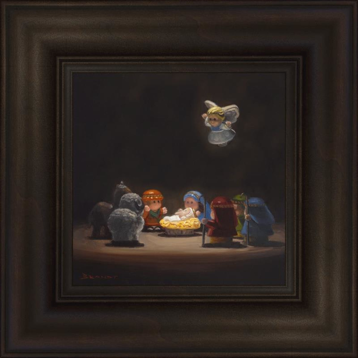 Nativity Open Edition Print / 9 X Frame C 12 3/4 Art