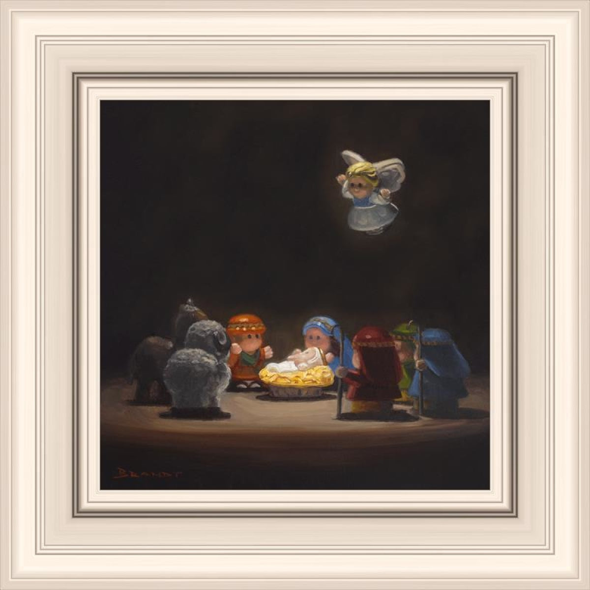 Nativity Open Edition Print / 9 X Frame W 13 Art