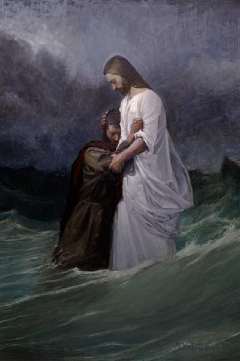 Peters Faith In Christ Open Edition Canvas / 12 X 18 Rolled Tube Art