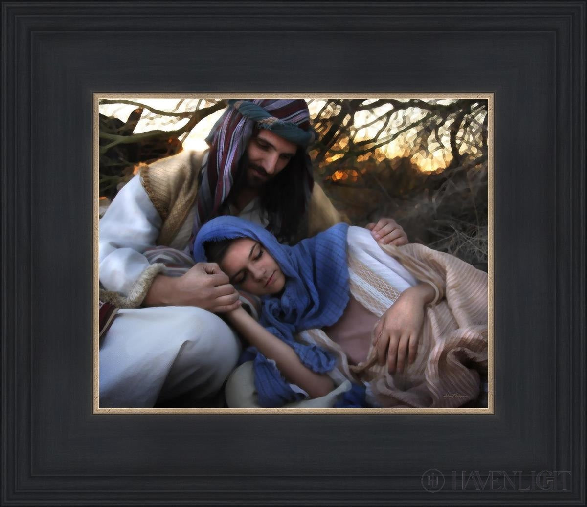 Protect Open Edition Print / 10 X 8 Black 14 3/4 12 Art