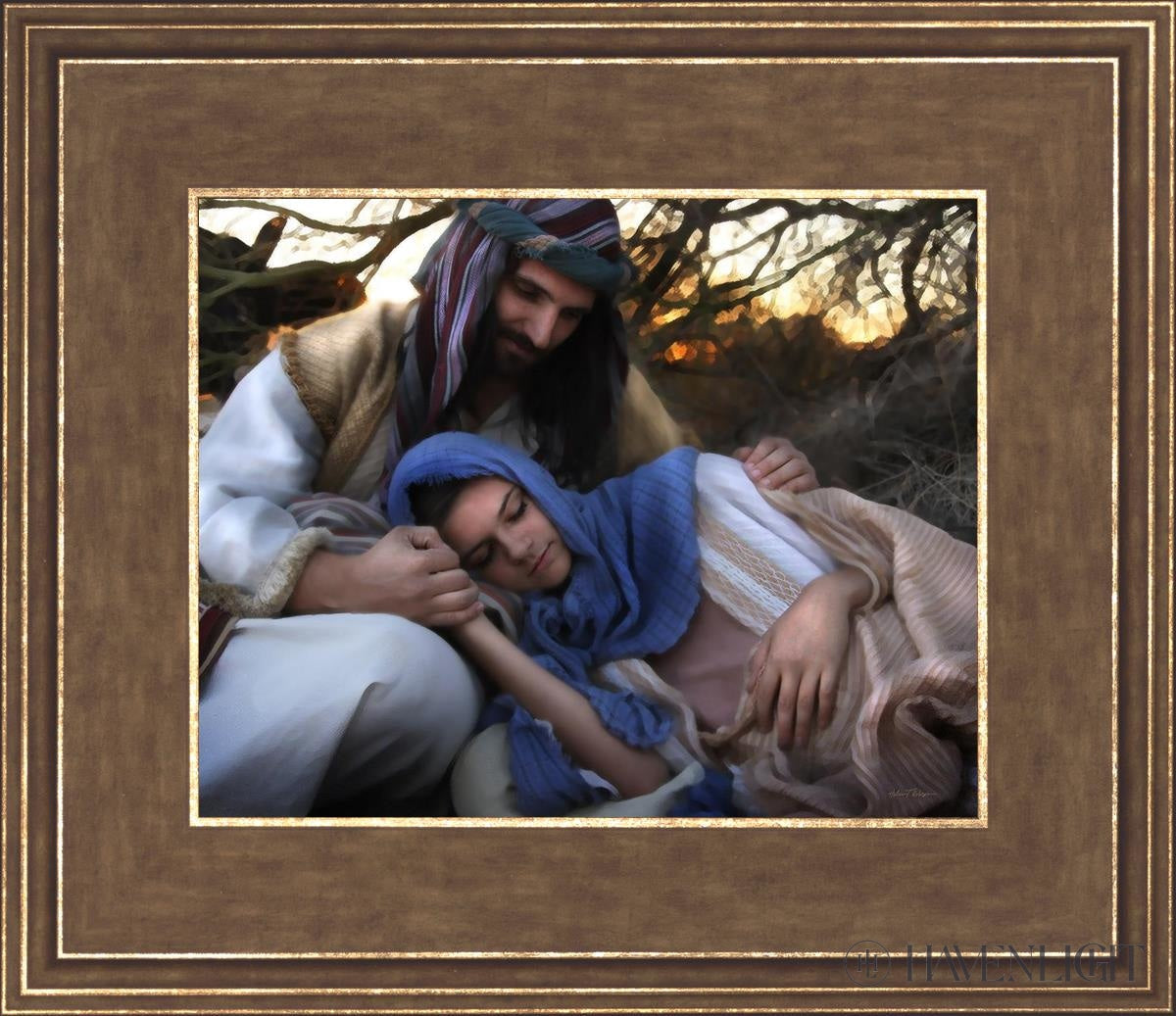 Protect Open Edition Print / 10 X 8 Gold 14 3/4 12 Art