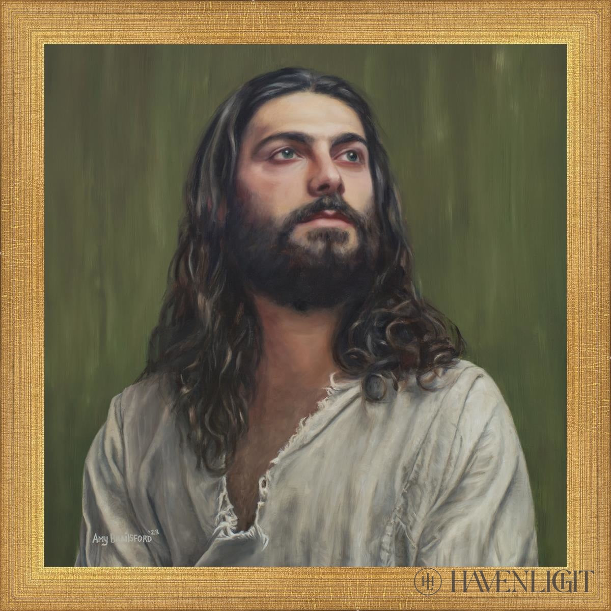 Redeemer Of The World Open Edition Print / 12 X Matte Gold 13 3/4 Art