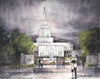 Refuge From The Storm - Idaho Falls Temple Limited Edition Canvas / 30 X 24 Print Only Art
