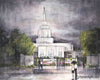 Refuge From The Storm - Idaho Falls Temple Open Edition Canvas / 20 X 16 Print Only Art