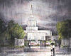 Refuge From The Storm - Idaho Falls Temple Open Edition Print / 14 X 11 Only Art