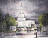 Refuge From The Storm - Idaho Falls Temple Open Edition Print / 20 X 16 Only Art