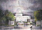 Refuge From The Storm - Idaho Falls Temple Open Edition Print / 7 X 5 Only Art