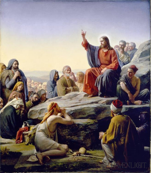 Sermon On The Mount Open Edition Canvas / 18 X 21 Rolled In Tube Art