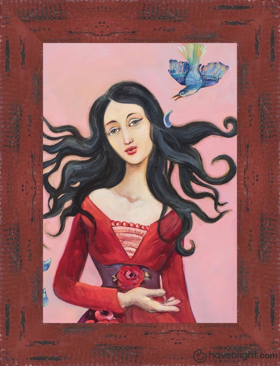 Simone Open Edition Print / 5 X 7 Frame R 6.5 8.5 Oep