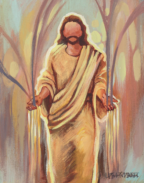 Sorrow Turned to Gold by Krystal Meldrum A faceless Christ