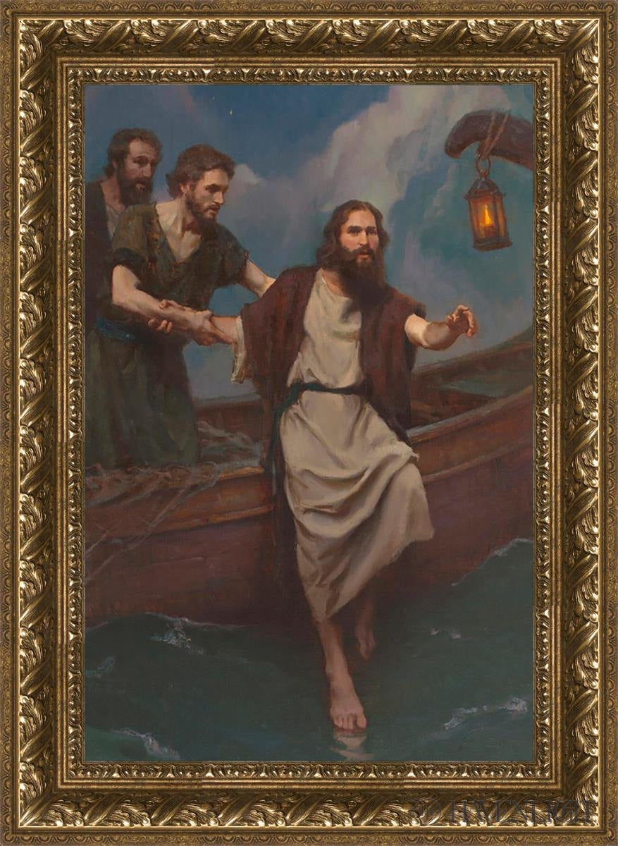 Step Of Faith Open Edition Canvas / 16 X 24 Gold 21 3/4 29 Art