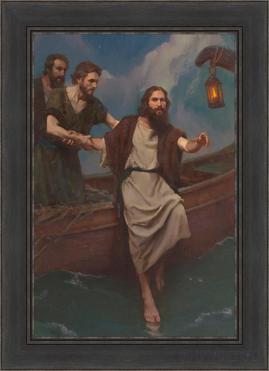 Step Of Faith Open Edition Canvas / 20 X 30 Black 26 1/2 36 Art