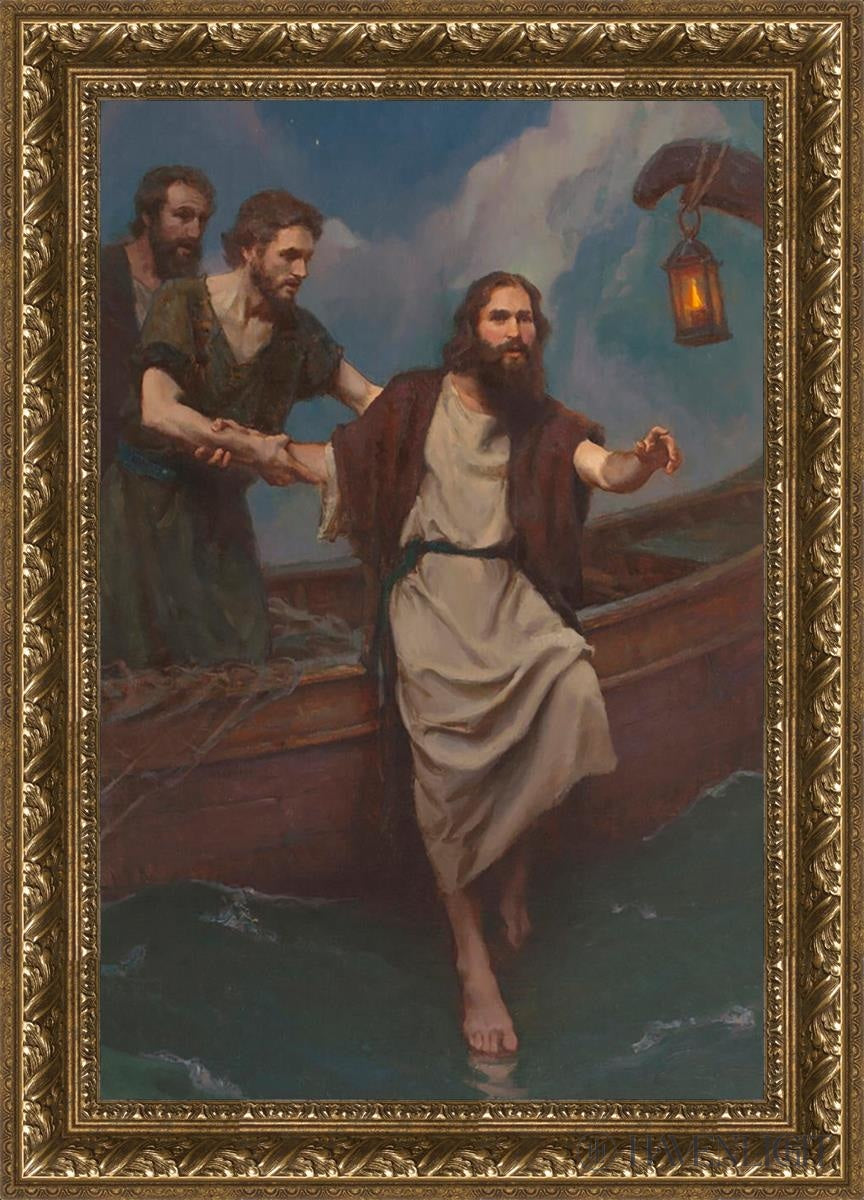 Step Of Faith Open Edition Canvas / 20 X 30 Gold 25 3/4 35 Art