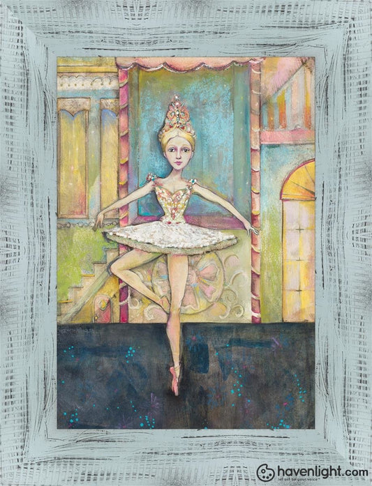 Sugarplum Dancing Open Edition Print / 5 X 7 Frame B 6.5 8.5 Oep