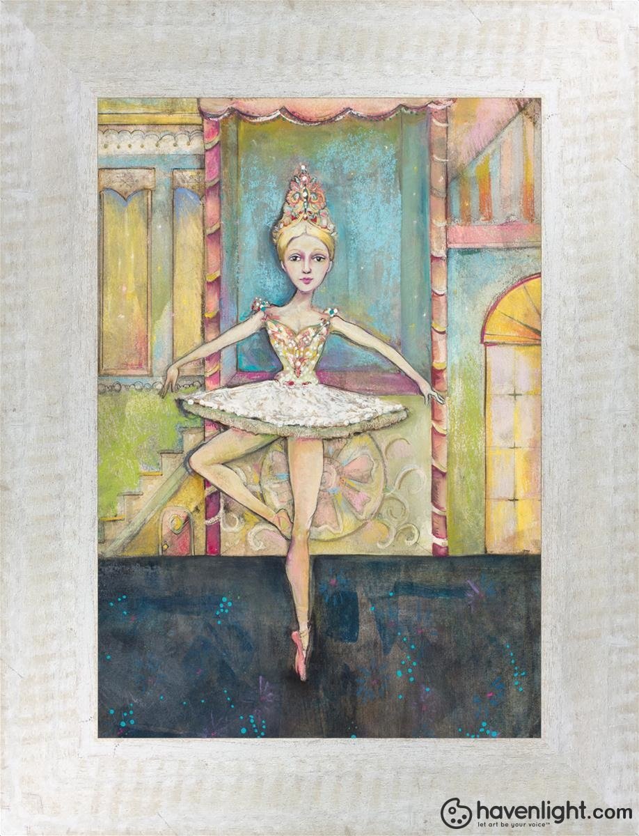 Sugarplum Dancing Open Edition Print / 5 X 7 Frame W 6.5 8.5 Oep