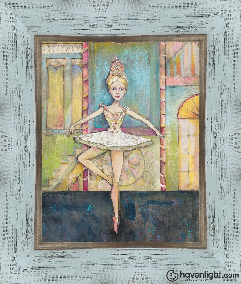 Sugarplum Dancing Open Edition Print / 8 X 10 Frame B 11.5 13.5 Oep
