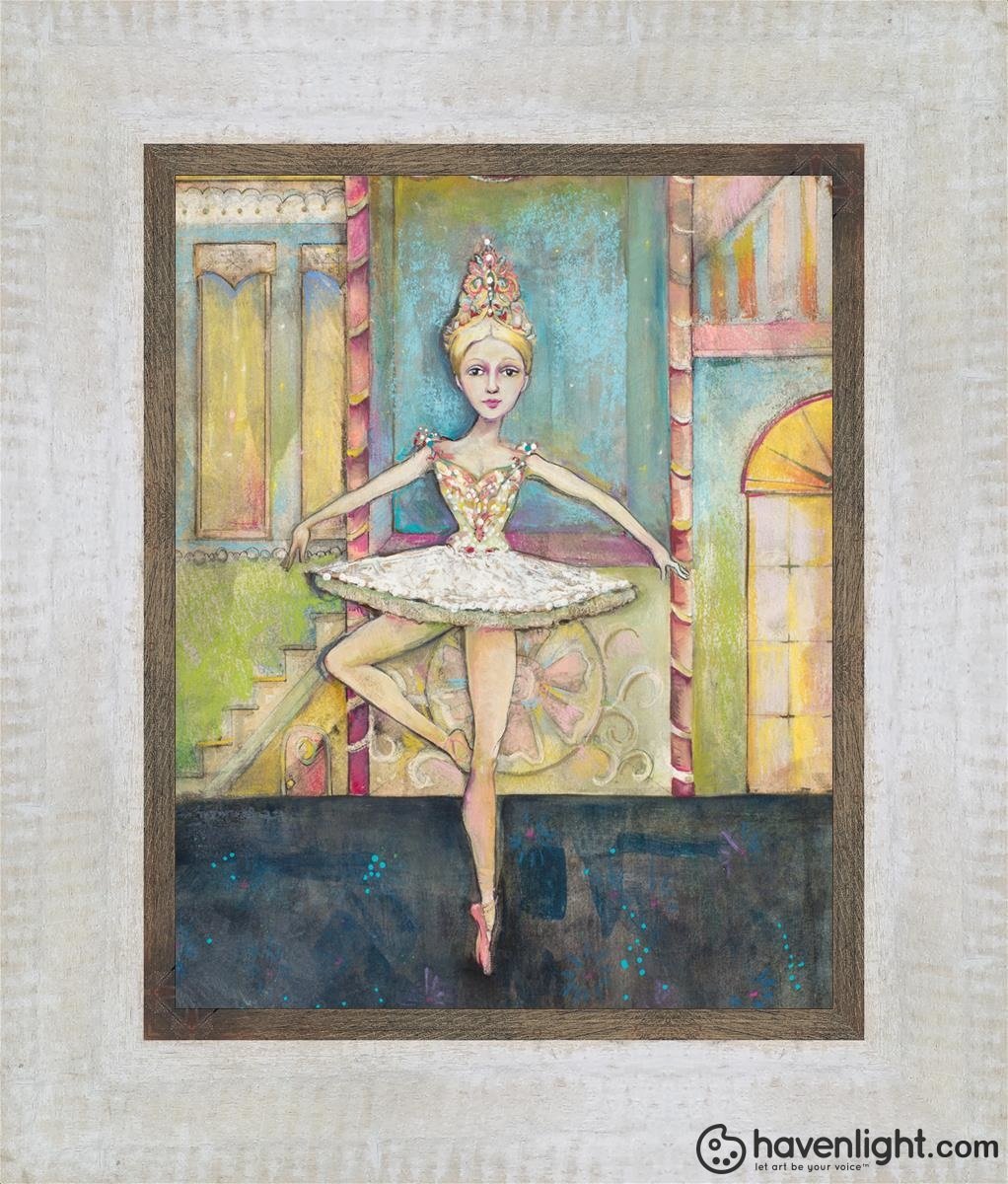 Sugarplum Dancing Open Edition Print / 8 X 10 Frame W 11.5 13.5 Oep