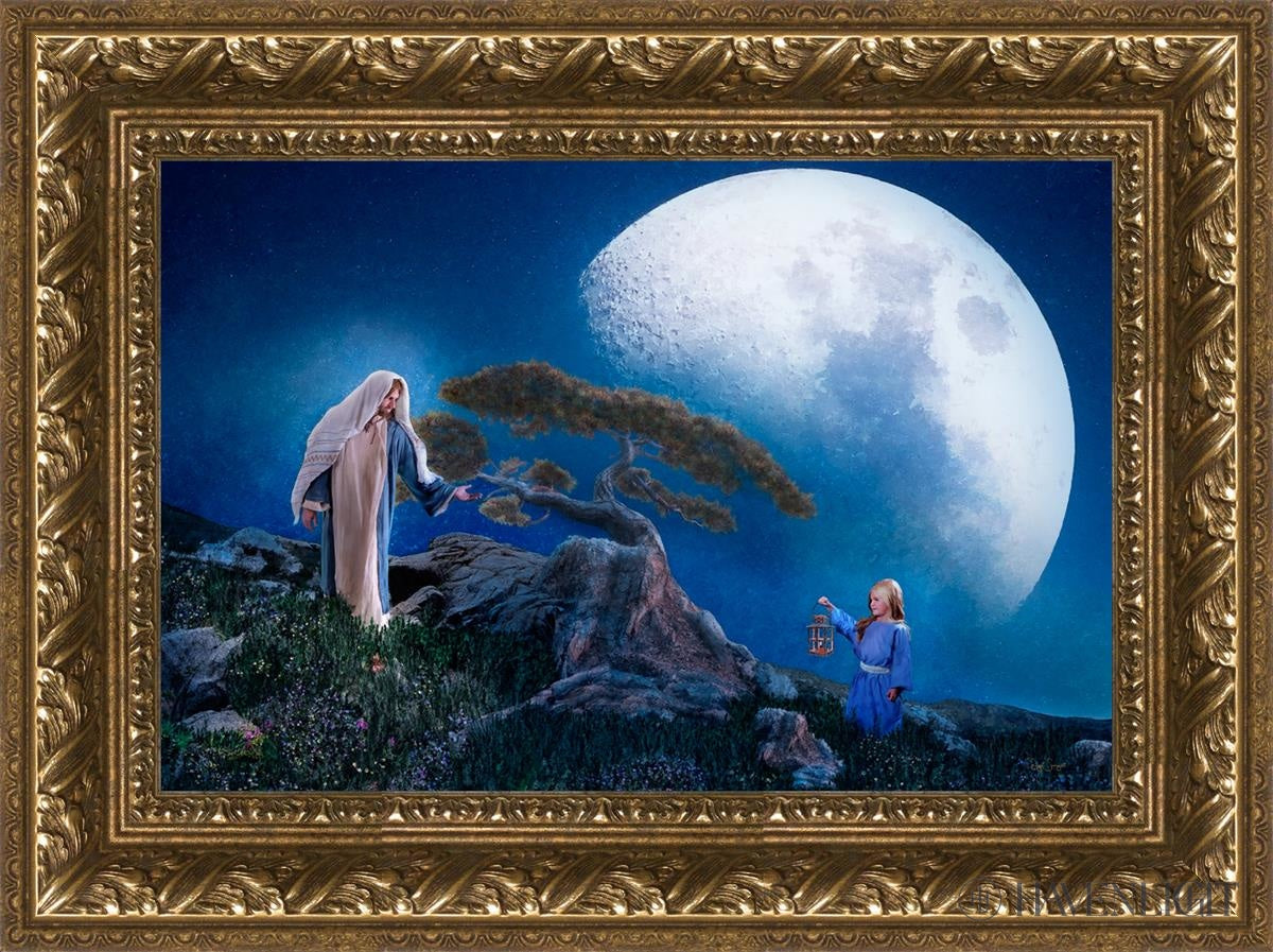 Teach Me To Walk In The Light Open Edition Canvas / 18 X 12 Gold 23 3/4 17 Art
