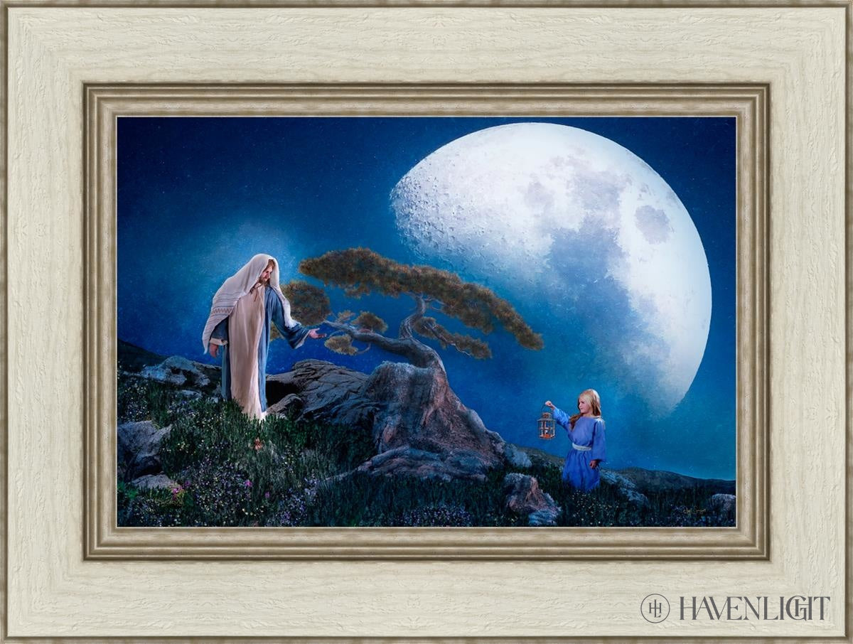 Teach Me To Walk In The Light Open Edition Canvas / 18 X 12 Ivory 24 1/2 Art