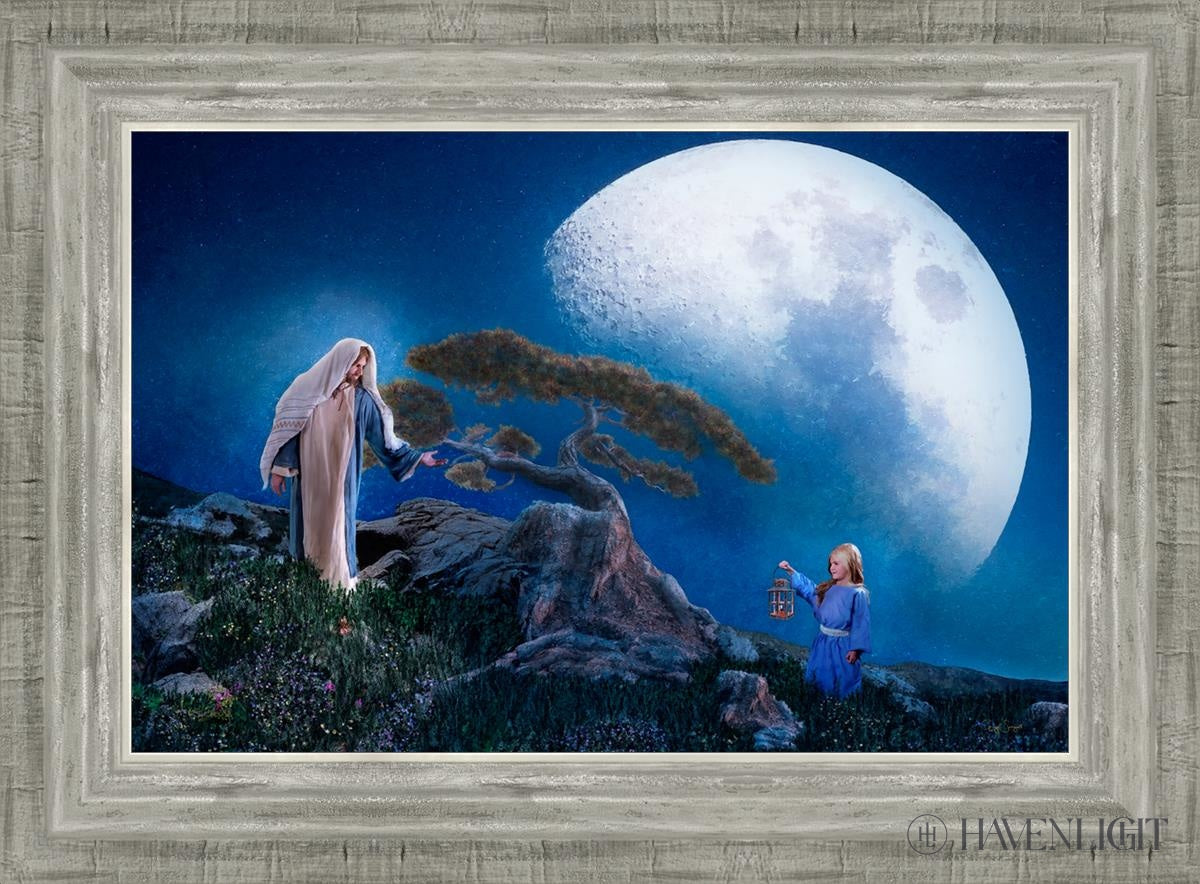 Teach Me To Walk In The Light Open Edition Canvas / 18 X 12 Silver 22 3/4 16 Art