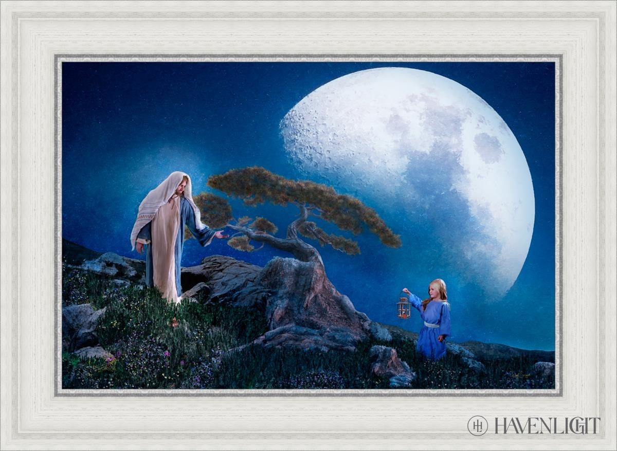 Teach Me To Walk In The Light Open Edition Canvas / 24 X 16 White 29 3/4 21 Art