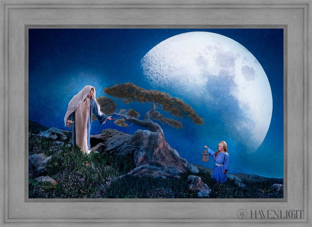 Teach Me To Walk In The Light Open Edition Canvas / 36 X 24 Gray 43 3/4 31 Art