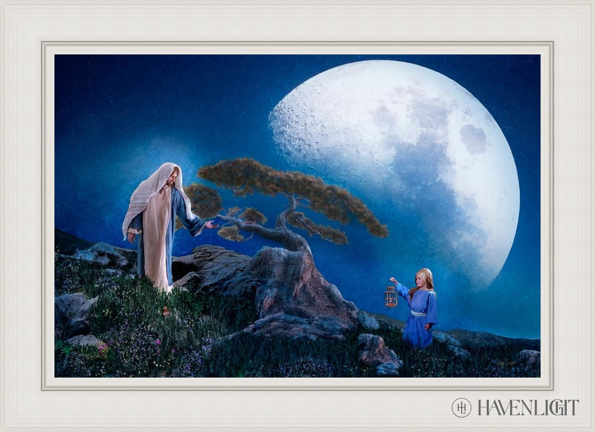 Teach Me To Walk In The Light Open Edition Canvas / 36 X 24 White 43 3/4 31 Art
